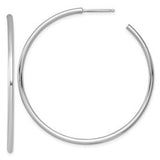 14k-white-gold-2-0-x-50mm-polished-post-hoop-earrings-SolomonJeweler-Wichita-KS-CustomJewelry