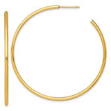 14k-2-0-x-55mm-polished-post-hoop-earrings-SolomonJeweler-Wichita-KS-CustomJewelry