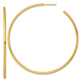 14k-2-0-x-65mm-polished-post-hoop-earrings-SolomonJeweler-Wichita-KS-CustomJewelry