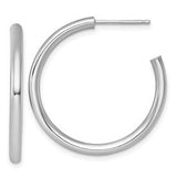 14k-white-gold-2-5-x-30mm-polished-post-hoop-earrings-SolomonJeweler-Wichita-KS-CustomJewelry