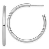 14k-white-gold-2-5-x-35mm-polished-post-hoop-earrings-SolomonJeweler-Wichita-KS-CustomJewelry