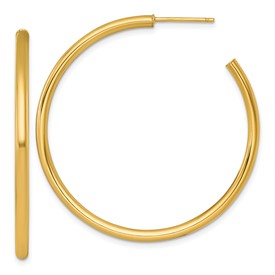 14k-2-5-x-45mm-polished-post-hoop-earrings-SolomonJeweler-Wichita-KS-CustomJewelry