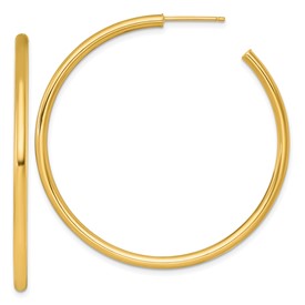 14k-2-5-x-50mm-polished-post-hoop-earrings-SolomonJeweler-Wichita-KS-CustomJewelry