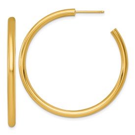 14k-3-0-x-45mm-polished-post-hoop-earrings-SolomonJeweler-Wichita-KS-CustomJewelry