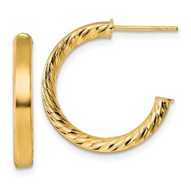 14k-polished-and-d-c-tube-post-hoop-earrings-SolomonJeweler-Wichita-KS-CustomJewelry