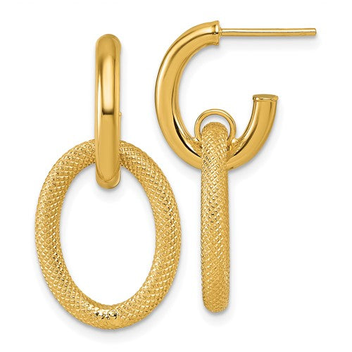 14k-polished-and-textured-post-dangle-earrings-SolomonJeweler-Wichita-KS-CustomJewelry