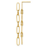 14k-polished-fancy-oval-link-dangle-post-earrings-SolomonJeweler-Wichita-KS-CustomJewelry