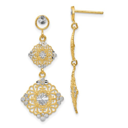 14k-rhodium-diamond-cut-filigree-dangle-earrings-SolomonJeweler-Wichita-KS-CustomJewelry