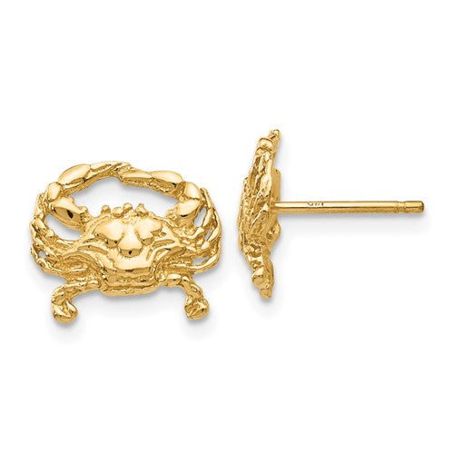 14k-crab-post-earrings-SolomonJeweler-Wichita-KS-CustomJewelry
