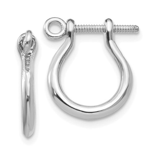14k-3d-white-gold-shackle-link-screw-earrings-SolomonJeweler-Wichita-KS-CustomJewelry