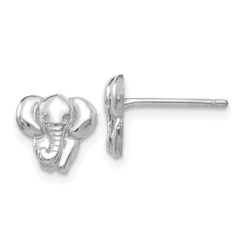 14k-white-gold-elephant-earrings-SolomonJeweler-Wichita-KS-CustomJewelry