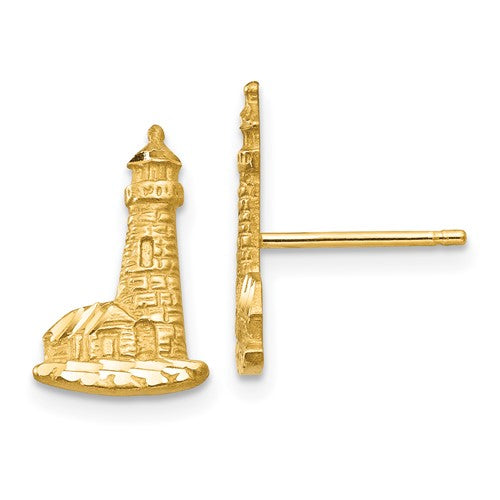 14k-diamond-cut-lighthouse-earrings-SolomonJeweler-Wichita-KS-CustomJewelry