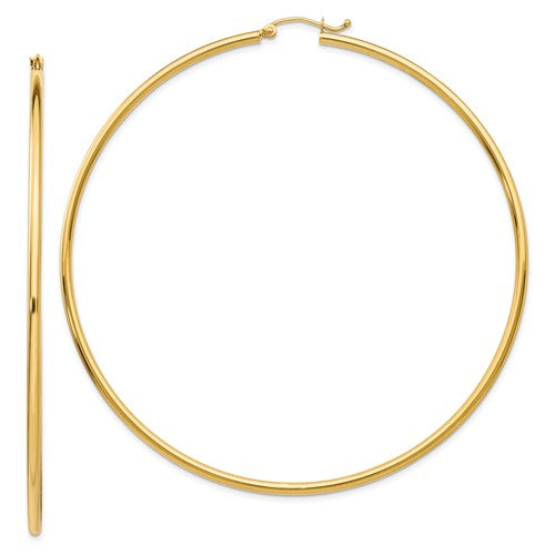 14k-polished-2x75mm-tube-hoop-earrings-SolomonJeweler-Wichita-KS-CustomJewelry
