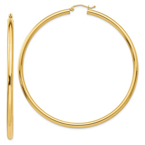 14k-polished-3x70mm-tube-hoop-earrings-SolomonJeweler-Wichita-KS-CustomJewelry