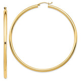 14k-polished-3x70mm-lightweight-tube-hoop-earrings-SolomonJeweler-Wichita-KS-CustomJewelry