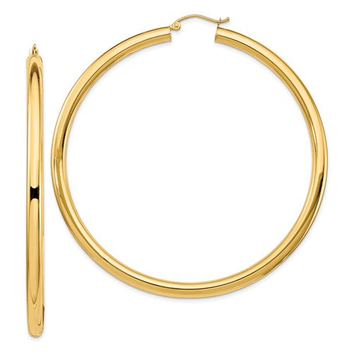 14k-polished-4x70mm-lightweight-tube-hoop-earrings-SolomonJeweler-Wichita-KS-CustomJewelry