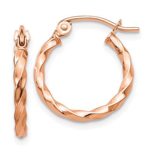 14k-rose-gold-twisted-hoop-earrings-SolomonJeweler-Wichita-KS-CustomJewelry