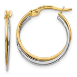 14k-two-tone-polished-hoop-earrings-SolomonJeweler-Wichita-KS-CustomJewelry