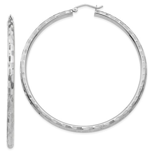 14k-white-gold-diamond-cut-hoop-earrings-SolomonJeweler-Wichita-KS-CustomJewelry
