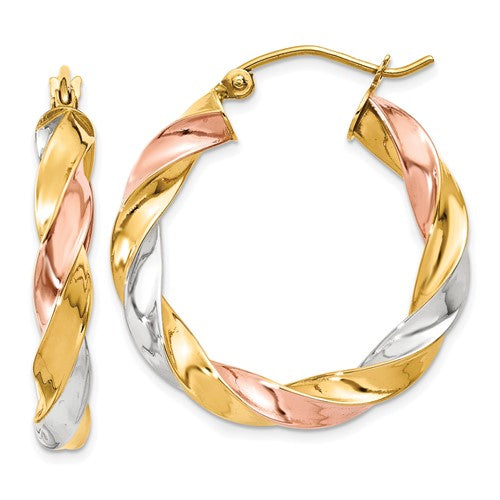 14k-tri-color-light-twisted-hoop-earrings-SolomonJeweler-Wichita-KS-CustomJewelry