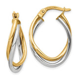 14k-two-tone-polished-oval-hoop-earrings-SolomonJeweler-Wichita-KS-CustomJewelry
