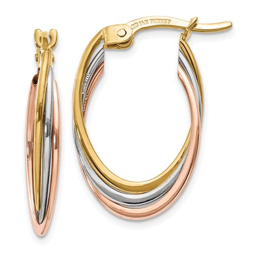 14k-tri-color-polished-oval-hoop-earrings-SolomonJeweler-Wichita-KS-CustomJewelry