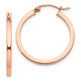14k-rose-gold-lightweight-square-tube-hoop-earrings-SolomonJeweler-Wichita-KS-CustomJewelry