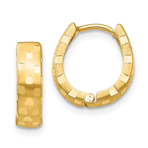 14k-diamond-cut-4mm-patterned-hinged-hoop-earrings-SolomonJeweler-Wichita-KS-CustomJewelry