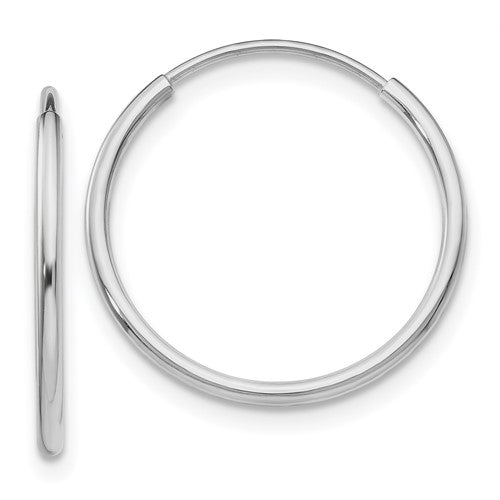 14k-white-gold-1-20mm-polished-endless-tube-hoop-earrings-SolomonJeweler-Wichita-KS-CustomJewelry