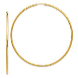 14k-2-00mm-polished-endless-hoop-earrings-SolomonJeweler-Wichita-KS-CustomJewelry