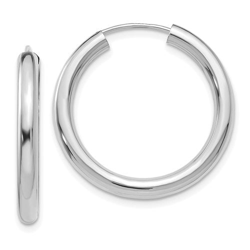 14k-white-gold-3-00mm-polished-endless-tube-hoop-earrings-SolomonJeweler-Wichita-KS-CustomJewelry
