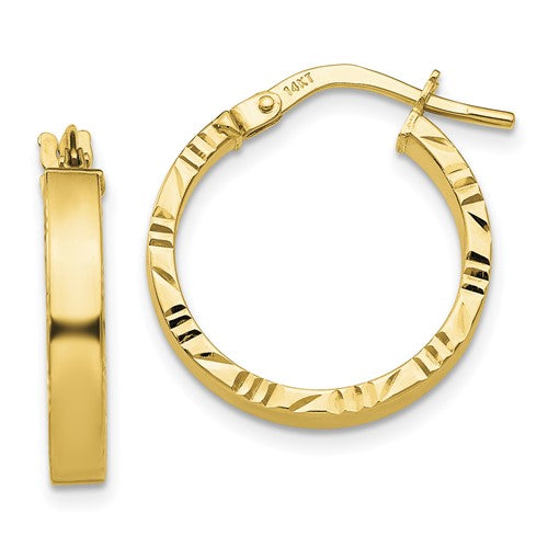 14k-small-3mm-diamond-cut-edge-polished-hoop-earrings-SolomonJeweler-Wichita-KS-CustomJewelry