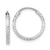 14k-white-gold-diamond-cut-square-tube-endless-hoop-earrings-SolomonJeweler-Wichita-KS-CustomJewelry
