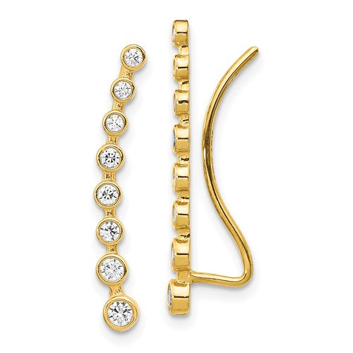 14k-cz-ear-climber-earrings-SolomonJeweler-Wichita-KS-CustomJewelry