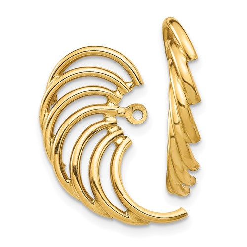 14k-polished-swirl-shaped-earring-jackets-SolomonJeweler-Wichita-KS-CustomJewelry