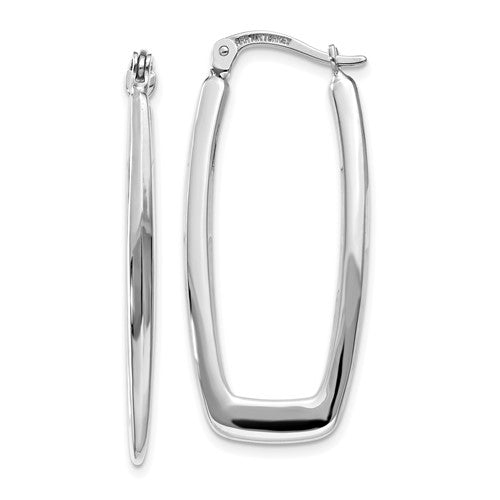 14k-white-gold-polished-2-25mm-rectangle-hoop-earrings-SolomonJeweler-Wichita-KS-CustomJewelry