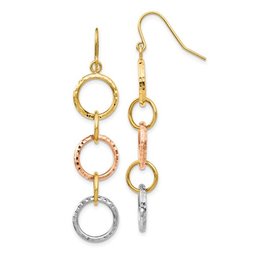 14k-tri-color-diamond-cut-circle-dangle-earrings-SolomonJeweler-Wichita-KS-CustomJewelry