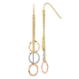 14k-tri-color-faceted-circle-earrings-SolomonJeweler-Wichita-KS-CustomJewelry