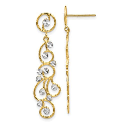 14k-and-rhodium-filigree-dangle-earrings-SolomonJeweler-Wichita-KS-CustomJewelry