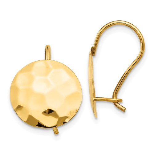 14k-hammered-circle-disc-earrings-SolomonJeweler-Wichita-KS-CustomJewelry