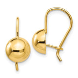 14k-8-00mm-hollow-half-ball-earrings-SolomonJeweler-Wichita-KS-CustomJewelry