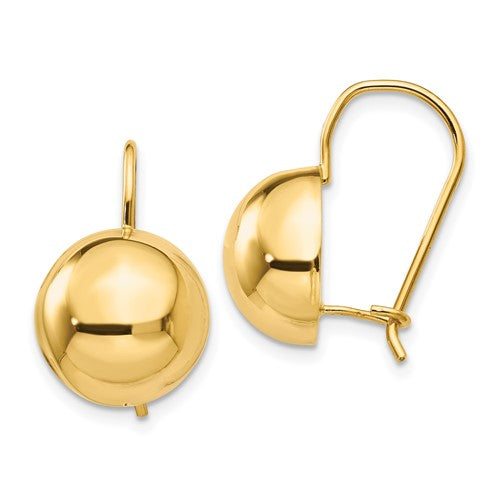 14k-12-00mm-hollow-half-ball-earrings-SolomonJeweler-Wichita-KS-CustomJewelry