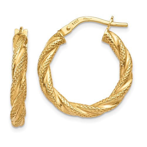 14k-twisted-textured-hoop-earrings-SolomonJeweler-Wichita-KS-CustomJewelry