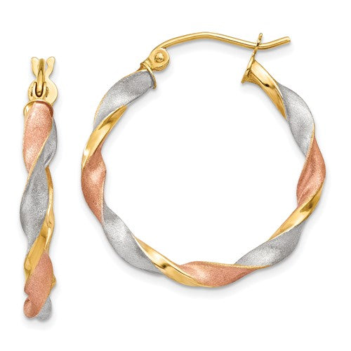 14ky-white-rose-rhodium-satin-twisted-hoop-earrings-SolomonJeweler-Wichita-KS-CustomJewelry