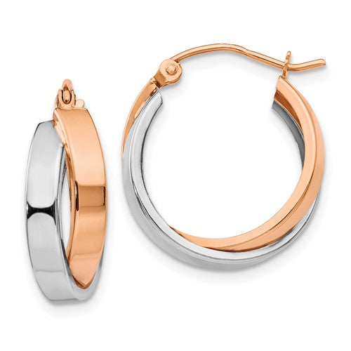 14k-rose-and-white-gold-polished-oval-hoop-earrings-SolomonJeweler-Wichita-KS-CustomJewelry