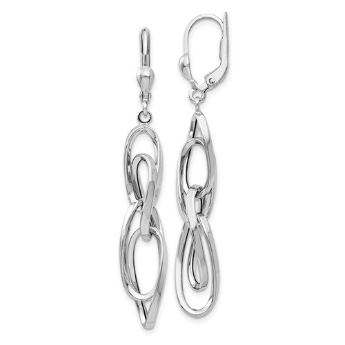 14k-white-gold-polished-dangle-leverback-earrings-SolomonJeweler-Wichita-KS-CustomJewelry