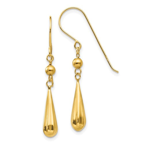 14k-grooved-puffed-teardrop-shepherd-hook-earrings-SolomonJeweler-Wichita-KS-CustomJewelry