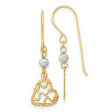 14k-two-tone-satin-d-c-heart-dangle-shepherd-hook-earrings-SolomonJeweler-Wichita-KS-CustomJewelry