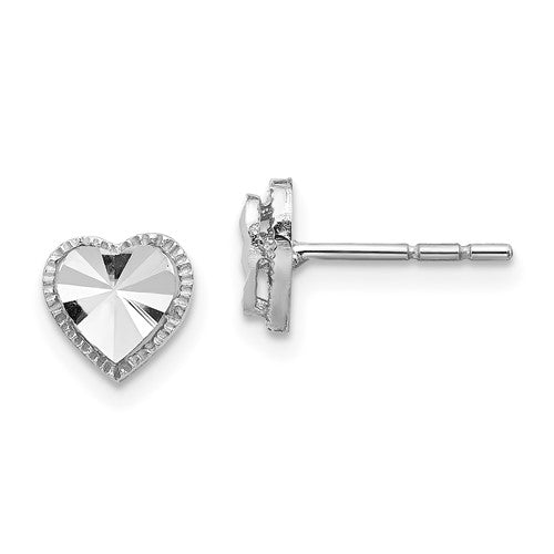 14k-white-gold-diamond-cut-heart-post-earrings-SolomonJeweler-Wichita-KS-CustomJewelry