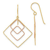 14k-two-tone-diamond-cut-graduated-square-shepherd-hook-earrings-SolomonJeweler-Wichita-KS-CustomJewelry